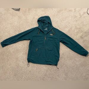 Teal “Anorak Mountain” Wind Breaker with Gold Accents ☔️ 💨